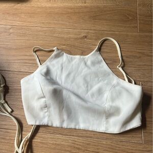 Tobi white tie top
